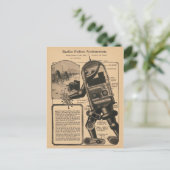 1924-ontwerp voor de automatisering van de radiop briefkaart (Staand voorkant)