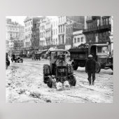 1924 Sneeuwploeg van de trekker Poster (Voorkant)