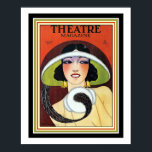 1924 Theatertijdschrift Art Deco Hoesje 16 x 20 Poster<br><div class="desc">Colorful Art Deco cover voor theatertijdschrift. januari 1924. Maatregelen van de poster 16 x 20</div>