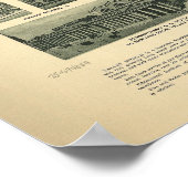 1924 Valley Stream NY Birds Eye Uitzicht Panoramic Poster (Hoek)