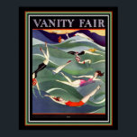 1924 Vanity Fair Deco Swimsuit Hoesje 16 x 20 Poster<br><div class="desc">Eye-Catching,  1924 Art Deco,  Vanity Fair Swimsuit Hoesje Poster</div>