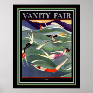 1924 Vanity Fair Deco Swimsuit Hoesje 16 x 20 Poster