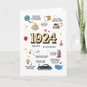 1924 Verjaardag Kaart voor opa (Voorkant)