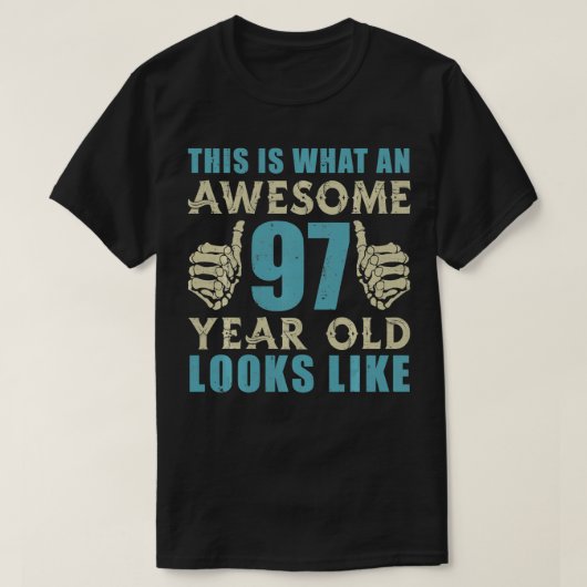  1924 Weemens Mannen 97e geboortedag cadeau voor 9 T-shirt (Design voorkant)