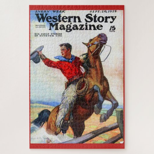 1924 Western magazijn cover Legpuzzel (Verticaal)