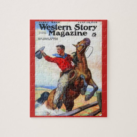 1924 Western magazijn cover Legpuzzel (Verticaal)