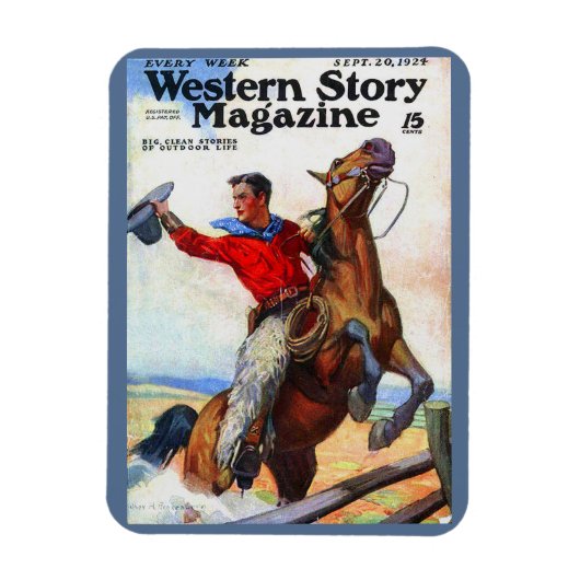 1924 Western magazijn cover Magneet (Verticaal)