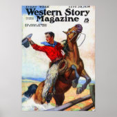 1924 Western magazijn cover Poster (Voorkant)