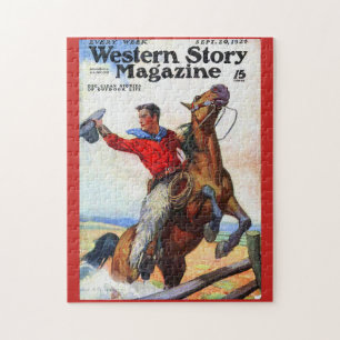 1924 Western Story magazine omslag Legpuzzel
