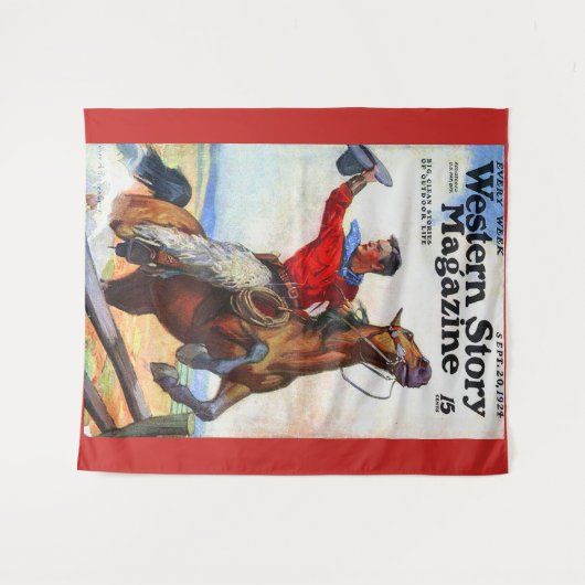 1924 Western Verhaal magazijn in 1924 Wandkleed (Voorkant (horizontaal))