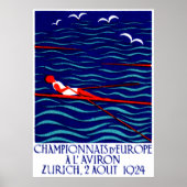 1924 Zurich Rowing Poster (Voorkant)