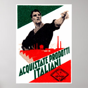 1925 Aankoop Poster Italiaanse producten