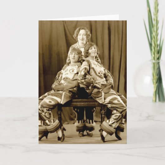 1925 Actrices op Stadium Kaart (Voorkant)