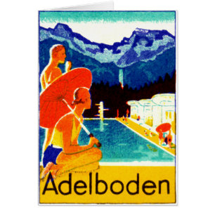 1925 Adelboden Zwitserland Poster