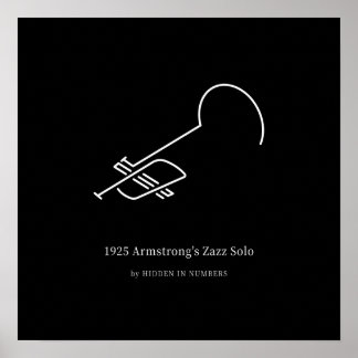 1925 Armstrong's Zazz Solo Minimalist Poster