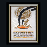 1925 Art Deco Paris Exposition Poster<br><div class="desc">1925 Advertisement for the Paris Art Deco Exposition- 16x20 shown here but available in other sizes,  as well as,  canvas.</div>