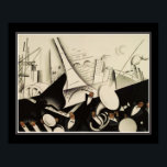 1925 Art Deco Poster<br><div class="desc">1925' Paris Jazz, Art Deco, print van Paul Colin portefeuille voor Le Tumulte Noir met Josephine Baker.</div>