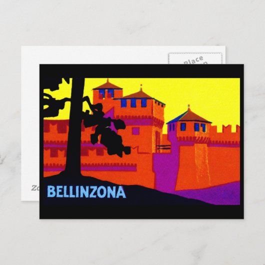 1925 Bellinzona Zwitserland Briefkaart (Voorkant / Achterkant)