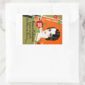 1925 Bloemen van Frankrijk Parfum Rechthoekige Sticker (Tas)