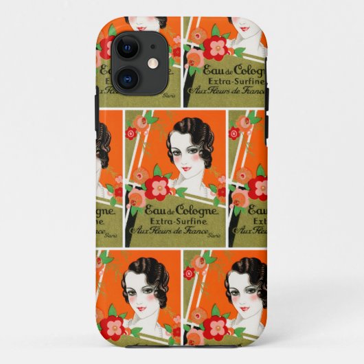 1925 Bloemen van parfum Parijs Frankrijk Case-Mate iPhone Case (Achterkant)