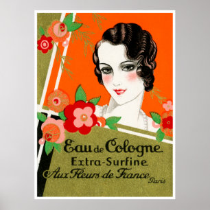 1925 Bloemen van parfum Parijs Frankrijk Poster