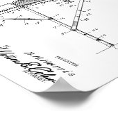 1925  Chiropractic Table Patent Art-afdrukken Poster (Hoek)