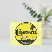 1925 Clearwater Florida Briefkaart (Staand voorkant)