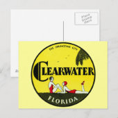 1925 Clearwater Florida Briefkaart (Voorkant / Achterkant)