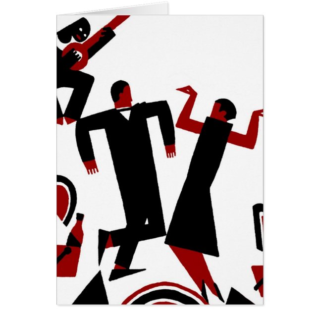 1925 Deco dansend koppel (Voorkant)