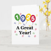 1925 een grote jaardag kaart (Gele Bloem)