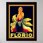 1925 Florio Marsala Wine Ad Poster (Voorkant)