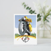 1925 FN Motorfietsen Advertising Poster Briefkaart (Staand voorkant)