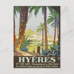  1925 Frans Riviera - Hyeres Briefkaart