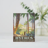 1925 Frans Riviera - Hyeres Briefkaart (Staand voorkant)