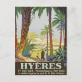  1925 Frans Riviera - Hyeres Briefkaart (Voorkant)