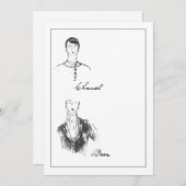 1925 Franse Mode - Gegevens Save The Date (Voorkant / Achterkant)