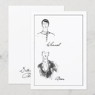 1925 Franse Mode - Gegevens Save The Date