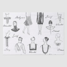 1925 Franse Modes Tissue Paper v. 2