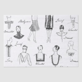 1925 Franse Modes Tissue Paper v. 2 Tissuepapier