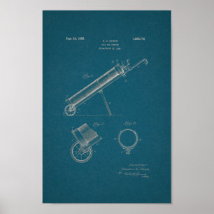 1925  Golf Bag Patent Blueprint Art Print
