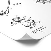 1925 Golf Club Patent Art Drawing Print (Hoek)