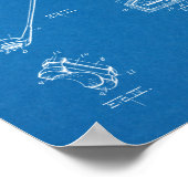 1925 Golf Club Patent Art Drawing Print (Hoek)