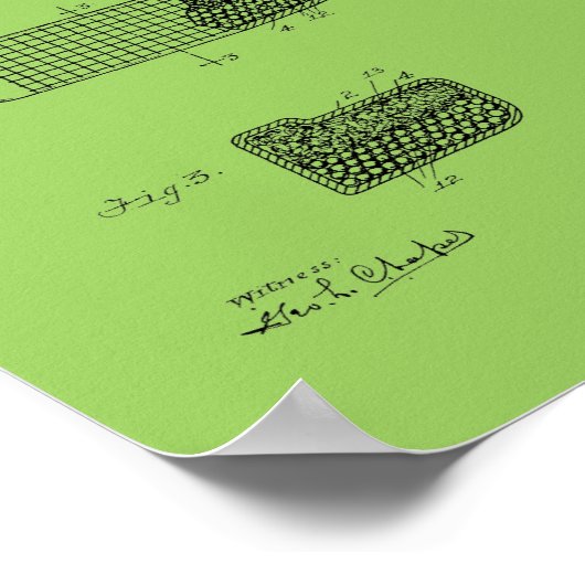 1925  Golf Club Patent Blueprint Art Print (Hoek)