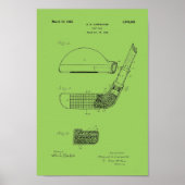1925  Golf Club Patent Blueprint Art Print (Voorkant)