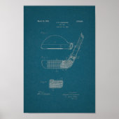 1925  Golf Club Patent Blueprint Art Print (Voorkant)