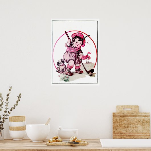  1925 Golfafdrukken Poster (Keuken)