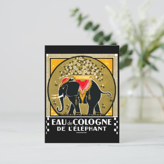 1925 Keulen de l'Elephant Briefkaart (Staand voorkant)