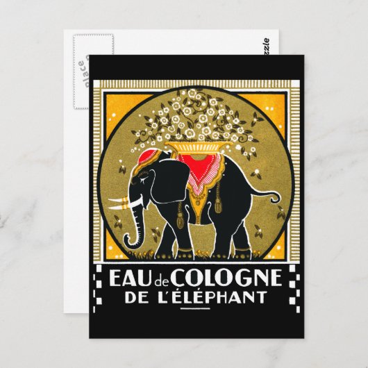 1925 Keulen de l'Elephant Briefkaart (Voorkant / Achterkant)