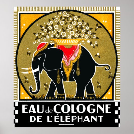 1925 Keulen de l'Elephant Poster (Voorkant)