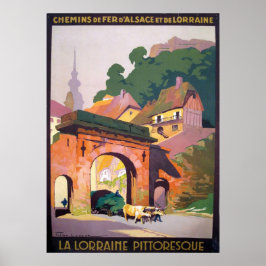  1925 La Lorraine Pittoresque Frans Travel Poster